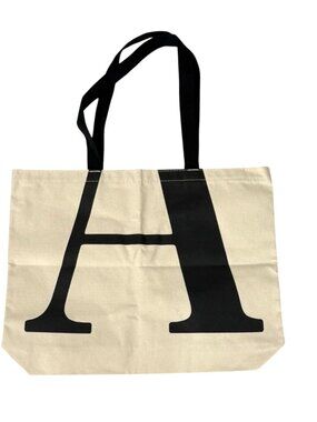 The Atlantic Magazine Canvas Tote Bag Reusable Shopper 2-Handles 18 x 14 x 3.25
